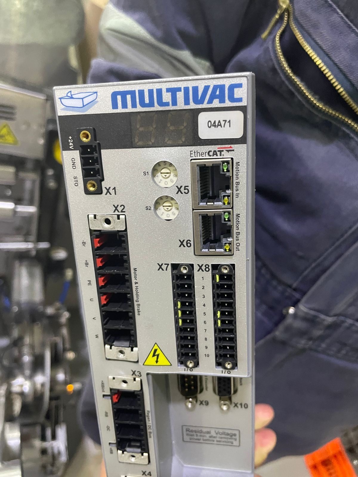 Servodrive industrial Multivac recibido para reparación